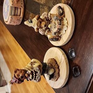 Set of 2 Boyds Birthday Figuerines